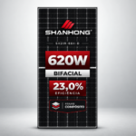 MODULO BIFACIAL 620W - SHANHONG - EF.23% - FRAME COMPOSITO - SH21R-66H-D 620W