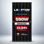 MODULO BIFACIAL 590W - LEAPTON - EF. 22.84% - FRAME COMPOSITO - SUL - LP182-199-M-66-NB-590W