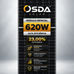 MODULO BIFACIAL 620W - OSDA - EF. 23% - FRAME COMPOSITO - ODA620-33V-MHDRZ