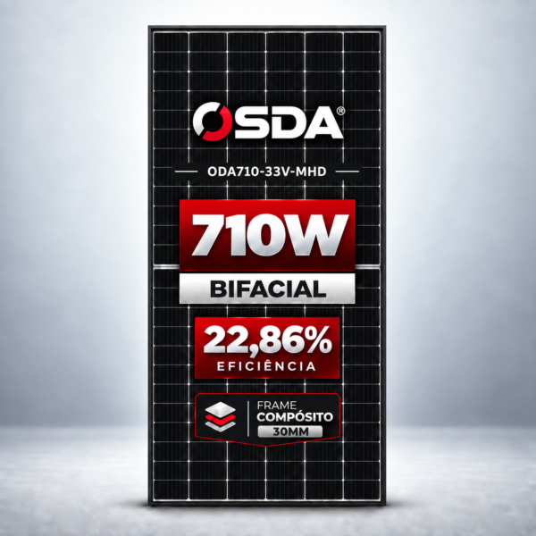 MODULO BIFACIAL 710W - OSDA - EF. 22.86% - FRAME COMPOSITO - (30MM) - ODA710-33V-MHD