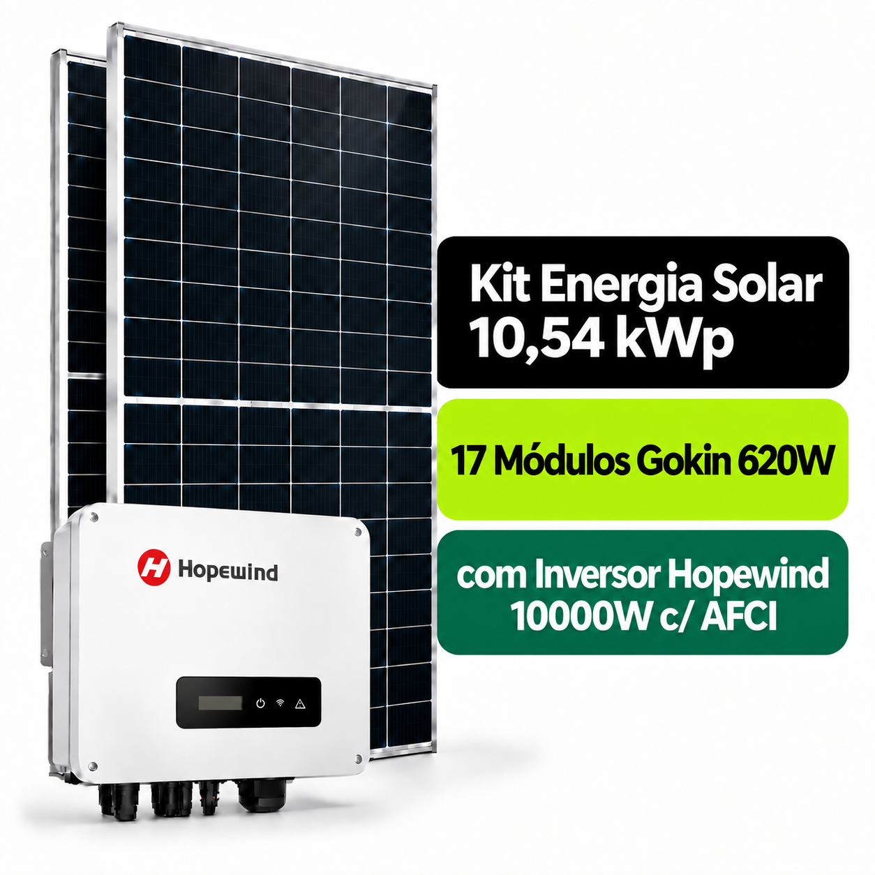 imagem_2026-09-08_203604524 Kit Solar 10,54 kWp Bifacial Gokin 620W + Inversor Hopewind 10000W c/ AFCI - Imagem 1